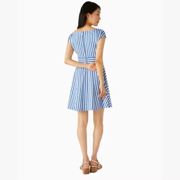 Kate Spade Mini Ponte Dress Retro European Nautical Vacation Preppy Coquette M - Picture 3 of 10